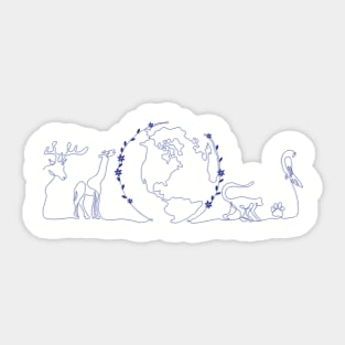 Animal planet Sticker